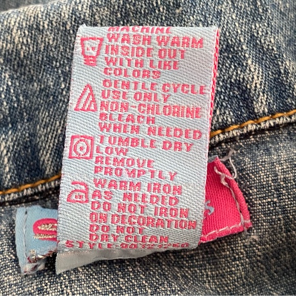 Skechers Vintage 00's y2k Long Sleeves Denim Jean Dress Girl's Size 6 - Picture 13 of 16